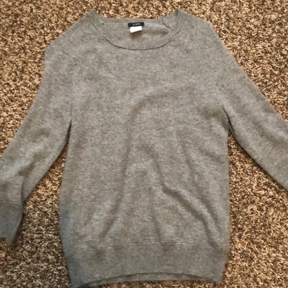 Wool/cashmere grey sweater